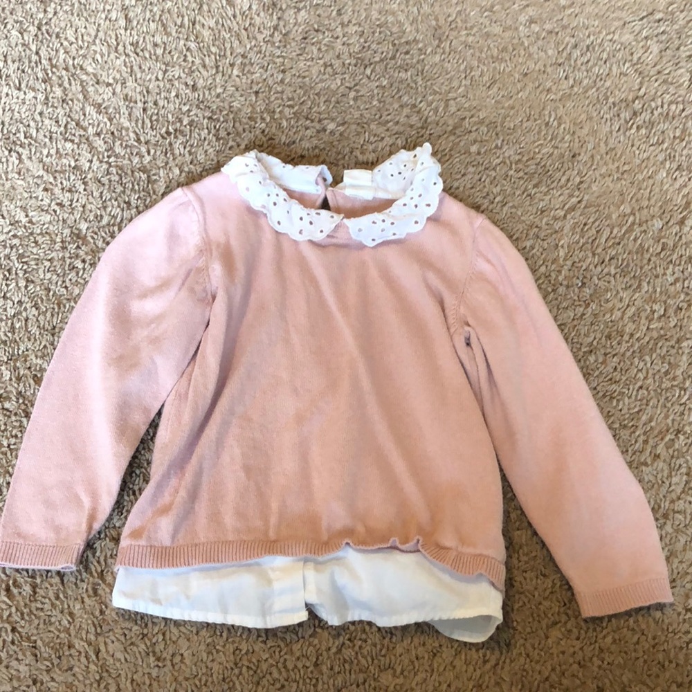 Lace Collar Top